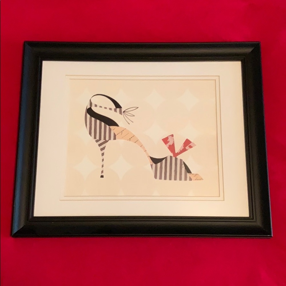 Fashionable high heeled shoe wall decor